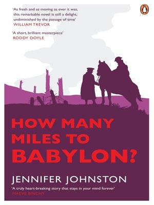 cover image of How Many Miles to Babylon?